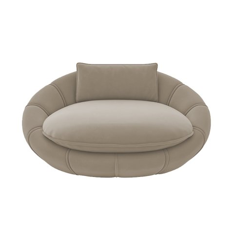 Caminha Pet Poltrona Golden 78cm Veludo Bege - Sallar Home