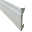 Ver imagem 1 de Rodape 10cm Poliestireno Frisado Branco - 2,4 Metros