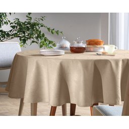 Toalha de Mesa Retangular 6 Lugares Sempre Limpa Herbare Marrom Karsten - 3