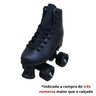 Patins Infantil Roller Quad para Criança Tamanho 30/31 Esporte Divertido com Freio Preto Importway - 7