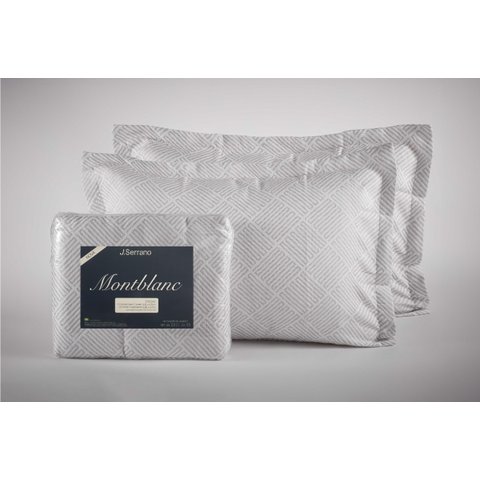 Kit Colcha Montblanc Tafeta Cinza Claro Solteiro 180x230cm