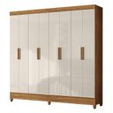 Ver imagem 2 de Guarda Roupa Casal Marajó e Cômoda Georgia Freijó Off White – Moval