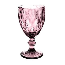 Jogo de Taças 6 Peças 325ml em Vidro Diamond Lyor Lilas - 3