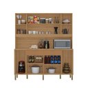 Ver imagem 3 de Armário de Cozinha Botanika 6 Portas 2 Gavetas Freijó/caramelo - Kits Paraná