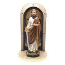 Ver imagem 3 de Oratório De Madeira Vitral Santuário Nossa Senhora Aparecida 40 cm