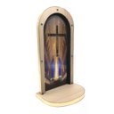 Ver imagem 2 de Oratório De Madeira Vitral Santuário Nossa Senhora Aparecida 40 cm