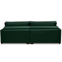 Ver imagem 7 de Sofá Retrátil e Reclinável 2,50m Karina Veludo Verde Madelina Decor