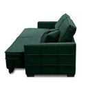 Ver imagem 4 de Sofá Retrátil e Reclinável 2,50m Karina Veludo Verde Madelina Decor