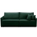 Ver imagem 6 de Sofá Retrátil e Reclinável 2,50m Karina Veludo Verde Madelina Decor
