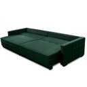 Ver imagem 3 de Sofá Retrátil e Reclinável 2,50m Karina Veludo Verde Madelina Decor
