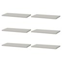 Ver imagem 1 de Kit 6 Prateleiras 50 X 15cm Branca Suporte Invisível