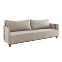 Ver imagem 2 de Sofá Living 3 Lugares 2m Linho Louis Bege Bronze Durango