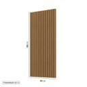 Ver imagem 3 de Painel Ripado para TV 48 Polegadas Planejado 80x180cm Aruá CabeCasa MadeiraOriginals Marrom/Jatobá