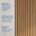 Ver imagem 6 de Painel Ripado para TV 48 Polegadas Planejado 80x180cm Aruá CabeCasa MadeiraOriginals Marrom/Jatobá
