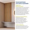 Ver imagem 7 de Painel Ripado para TV 48 Polegadas Planejado 80x180cm Aruá CabeCasa MadeiraOriginals Marrom/Jatobá