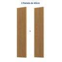 Ver imagem 4 de Painel Ripado para TV 48 Polegadas Planejado 80x180cm Aruá CabeCasa MadeiraOriginals Marrom/Jatobá