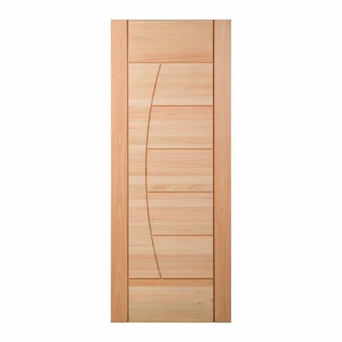 Folha de Porta Maciça em Eucalipto Acabamento Natural 210x62cm PM78 Solar Cruzeiro Portas