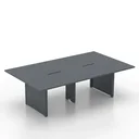 Ver imagem 3 de Mesa de Reunião 3200x1200 MRCPB3212PP Cinza/Graito