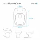 Ver imagem 5 de Tampa de Vaso Almofadada Monte Carlo Creme para Bacia Deca 6lpf