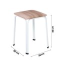 Ver imagem 4 de Conjunto 2 Banquetas Aço Bia Branco/Capuccino