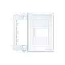 Ver imagem 1 de Placa com Suporte Fame Evidence 4x2 para 1 Módulo Horizontal Branca