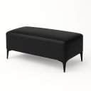Ver imagem 1 de Banqueta Vegas Puff para Sala Quarto Closet Courino Preto