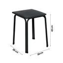 Ver imagem 4 de Conjunto 2 Banquetas Aço Bia Preto/Fosco