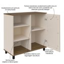 Ver imagem 7 de Conjunto Sala Charlotte: Rack 4524 + Buffet 4520