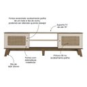 Ver imagem 4 de Conjunto Sala Charlotte: Rack 4524 + Buffet 4520