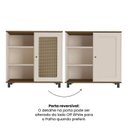 Ver mais imagens de Conjunto Sala Charlotte: Rack 4524 + Buffet 4520