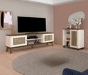 Ver imagem 1 de Conjunto Sala Charlotte: Rack 4524 + Buffet 4520