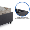 Bicama Box Solteiro Linho Cinza 88x188 com Dois Colchões Airtech Molas Ensacadas Ortobom - 8