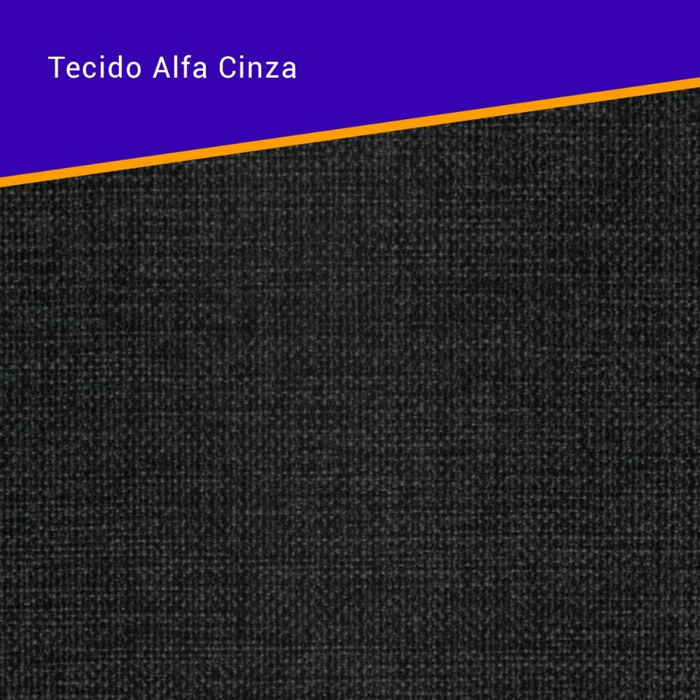 Bicama Box Solteiro Linho Cinza 88x188 com Dois Colchões Airtech Molas Ensacadas Ortobom - 9