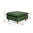 Ver imagem 4 de Puff Modular com Pé Madeira Sôma CabeCasa MadeiraOriginals Verde