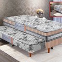Ver imagem 2 de Cama Box Conjugada Solteiro D-28 com Auxiliar 188x88x59 STARFLEX