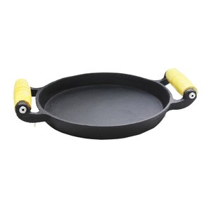 Frigideira Chapa de Ferro Fundido Petisco Duas Alças 20cm