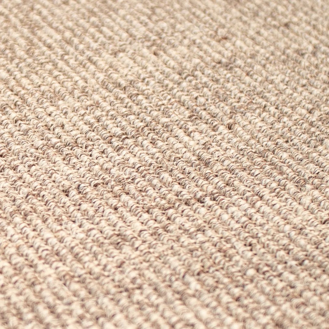 Tapete de Sisal Natural Basico Areia Redondo 2,00 - 3