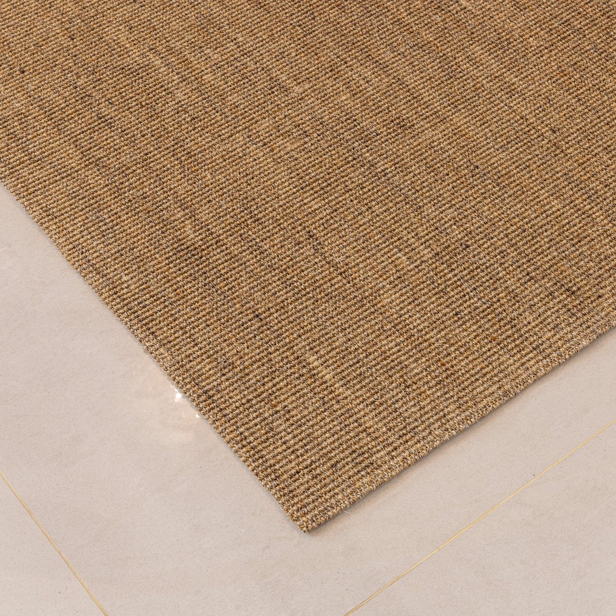 Tapete de Sisal Natural Basico Camelo Redondo 2,0 - 6