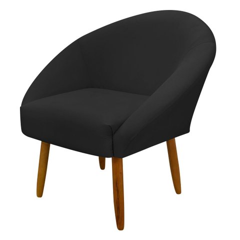 Poltrona Decorativa para Sala Recepção Manicure Consultório Stella Suede
