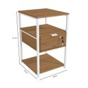 Ver imagem 2 de Mesa Auxiliar 1 Gaveta 39,5cm Estilo Industrial Li046 Kappesberg Industrial
