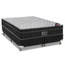 Ver imagem 1 de Cama Box Queen: Colchão Molas Bonnel Ortobom Nanolastic Airtech Progressive + Base CRC Suede Black(1