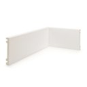 Ver imagem 1 de Kit 96m Linear Rodapé Alizar de Poliestireno 10cm x 1,5CMM X 240cm Liso Nfr Branco Ruffino