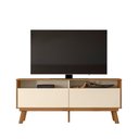 Ver imagem 4 de Rack Bancada para TV 65" 160cm MDF-MDP Amêndoa Mabe Magazine