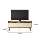 Ver imagem 2 de Rack Bancada para TV 65" 160cm MDF-MDP Amêndoa Mabe Magazine