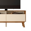 Ver imagem 3 de Rack Bancada para TV 65" 160cm MDF-MDP Amêndoa Mabe Magazine