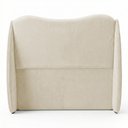 Ver imagem 5 de Cabeceira Orgânica para Cama Box Casal Padrão Luma 140cm Bouclê Bege - Desk Design