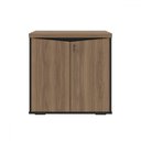 Ver imagem 2 de Armário para Escritório Y37 2 Portas com Chave Nogal/branco - Artany Móveis