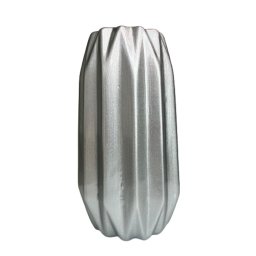 Vaso centro de mesa prata médio de cerâmica decorativo - 1