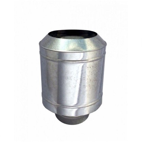 Chapéu Galvanizado Tipo Canhão Sputinik para Chaminé de 200 Mm de Diâmetro.
