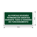Ver imagem 2 de Placa Porta Aberta - M7
